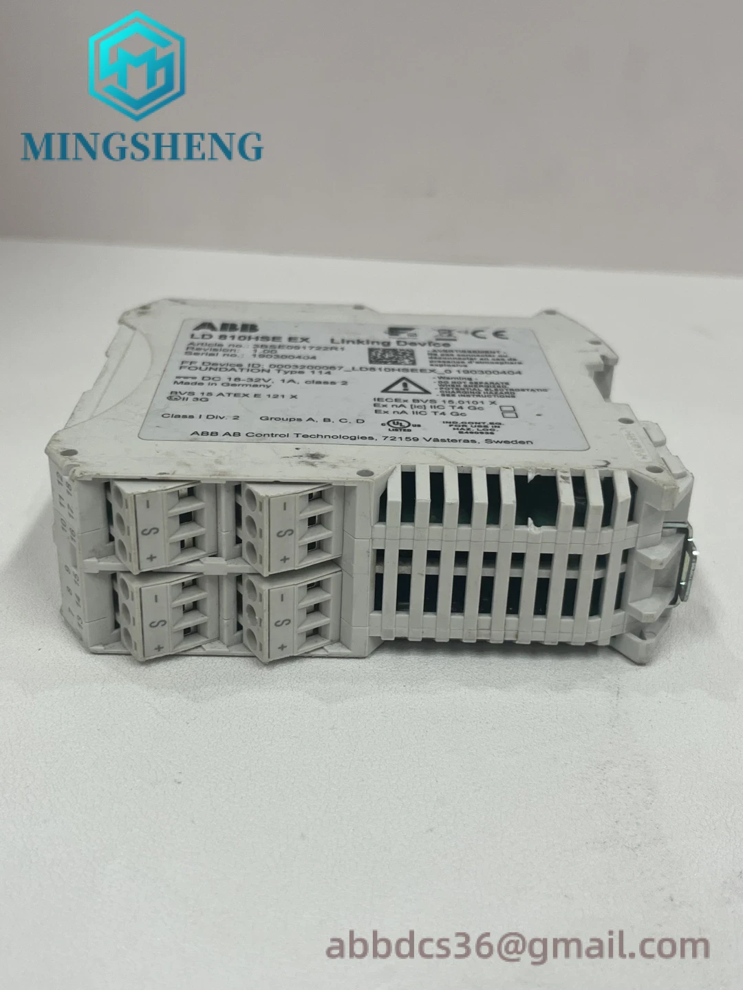 ABB LD 810HSE EX 3BSE091722R1 Terminal Connections