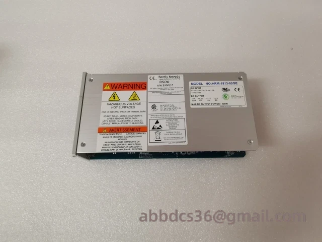 3500/15 power module front panel