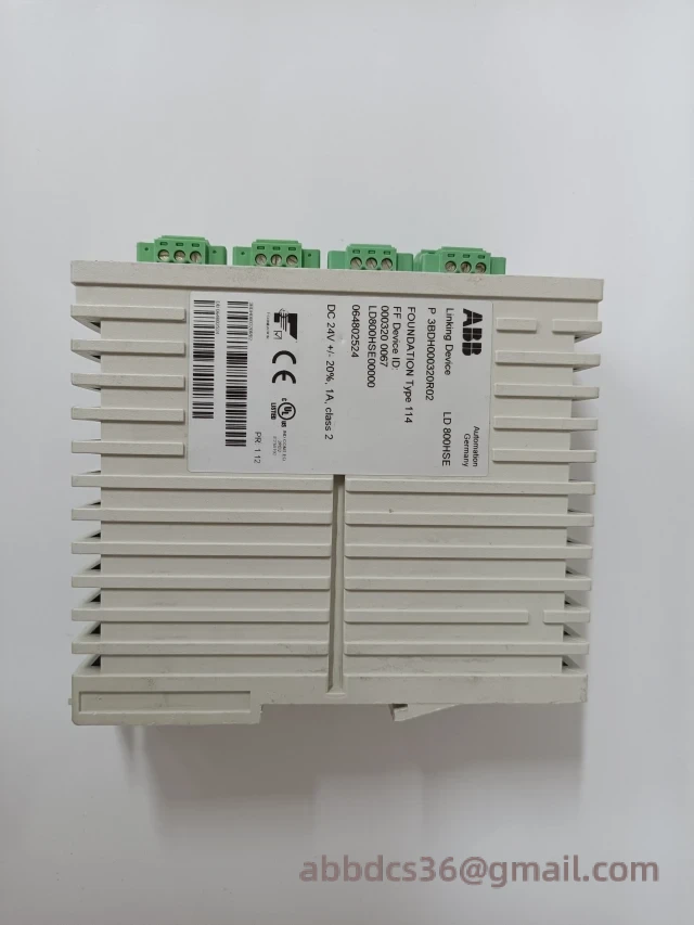 ABB LD800HSE module terminal connections