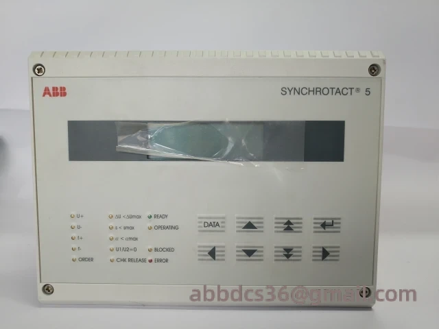 Front panel view of ABB SYN5201a-Z V217 module