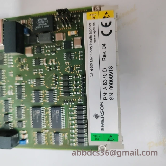 EMERSON A6370D Installation View