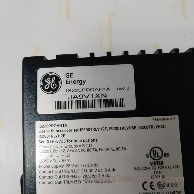 GE IS220PDOAH1A Connection Ports
