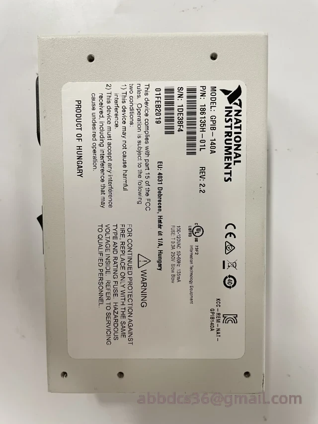 NI GPIB-140A 186135H-01L Module Front Panel