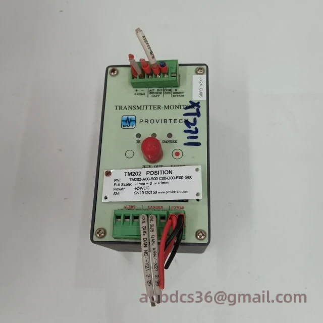 PROVIBTECH TM202 industrial installation