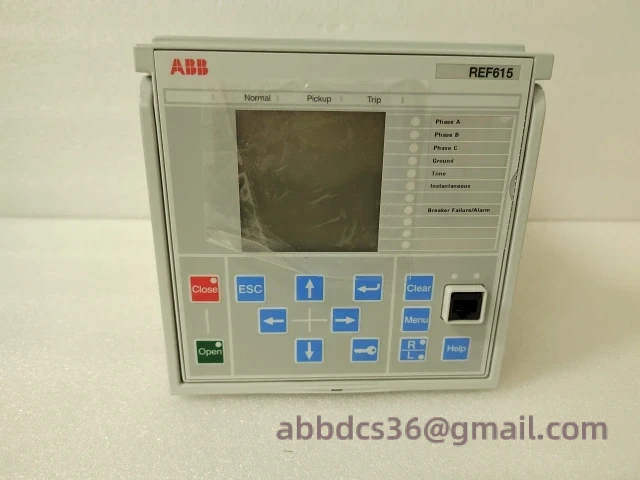 REF615A_E Control Module Front Panel