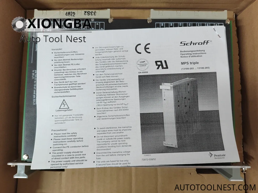 SCHROFF MPS022 13100-203 Front Panel
