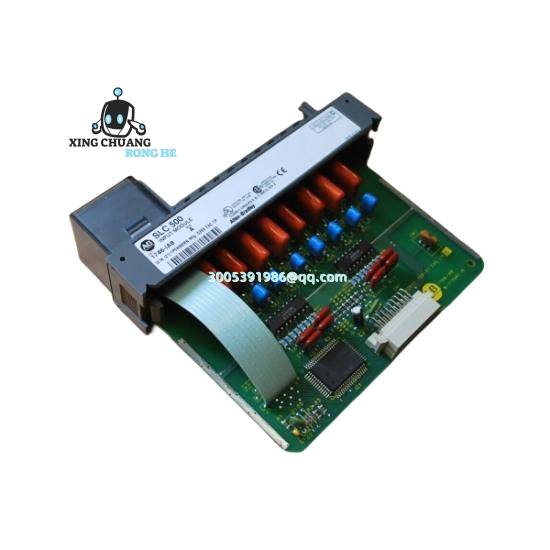 Allen Bradley 1746-IA8 module mounted in industrial panel