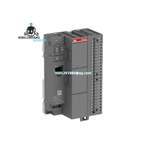 Close-up of ABB 3HAC025562-001/06 terminal connections