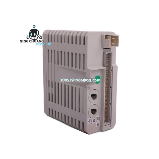 Close-up of ABB FI840F connector ports