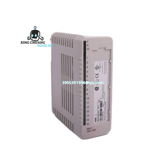 ABB IMMPI01 mounted in control cabinet with wiring details