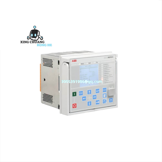 ABB REF615 installed in industrial control panel