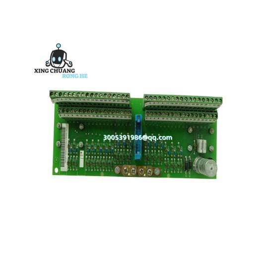 Close-up of ABB UAA326A02 terminal connections