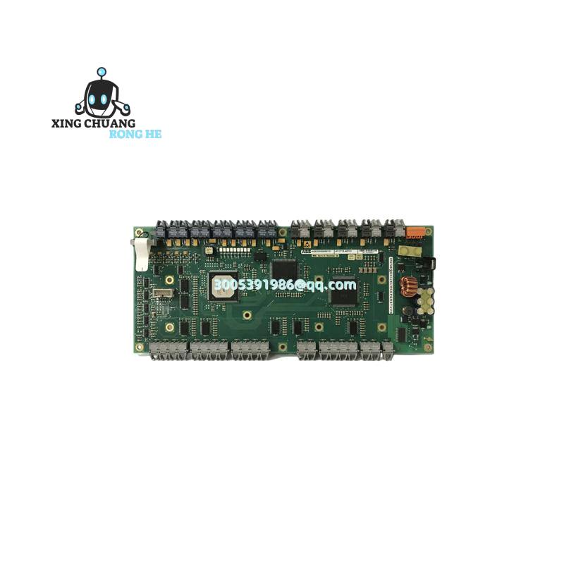 ABB UFC718AE01 close-up showing terminal blocks