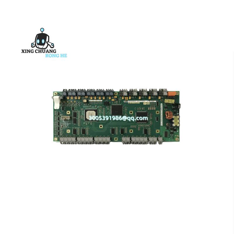 ABB UFC718AE01 controller mounted in industrial panel