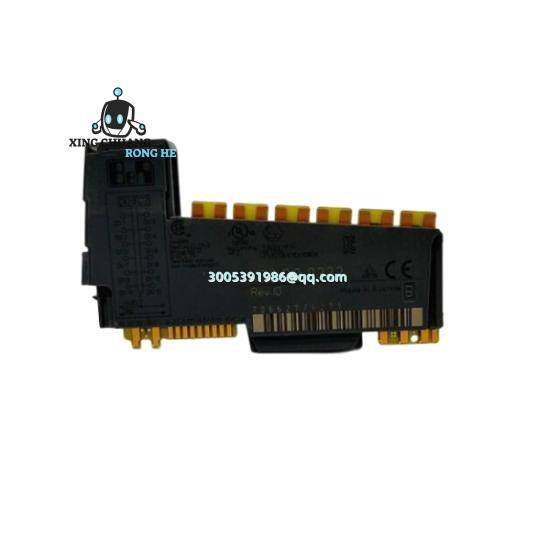 Close-up of B&R 5PC910SX02-00 connectors and status LEDs