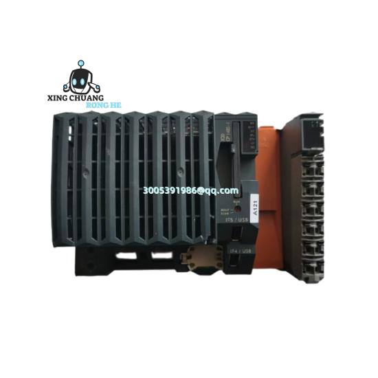 B&R DO135 industrial module mounted on DIN rail