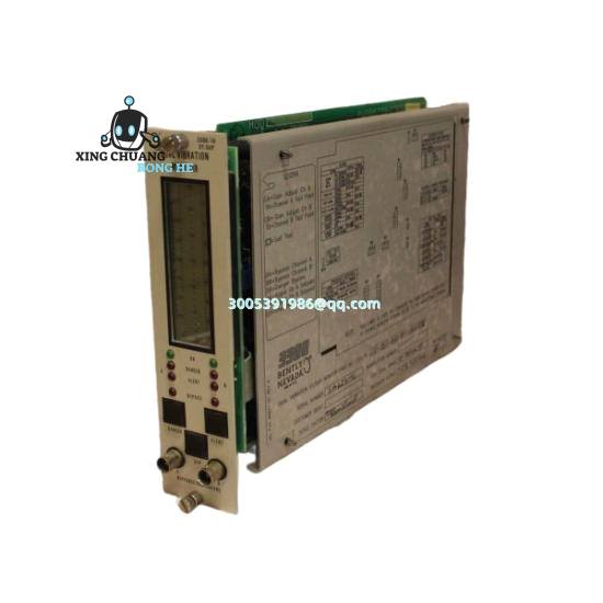 BENTLY 131151-01 vibration sensor mounted on industrial pump