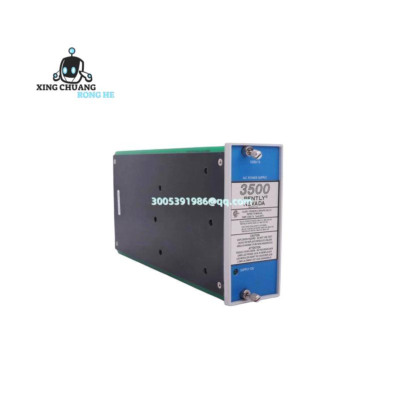 BENTLY 3500/15-01 installed in control rack