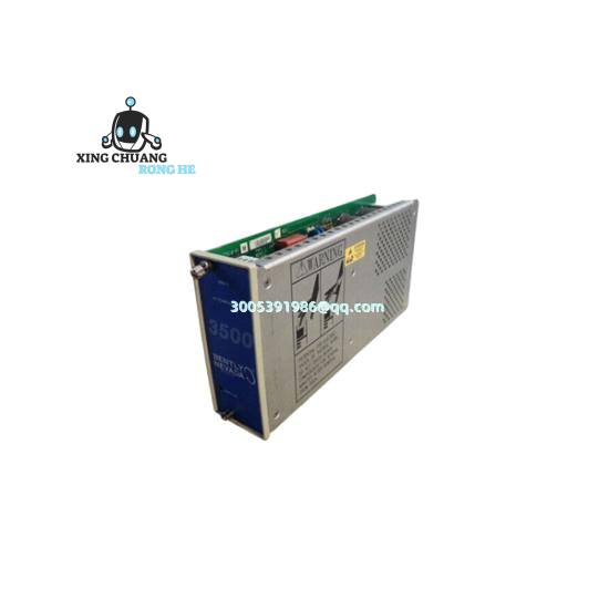 BENTLY 3500/15 module installed in industrial rack