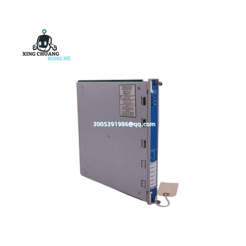 Bently 3500/20 module mounted in industrial control panel