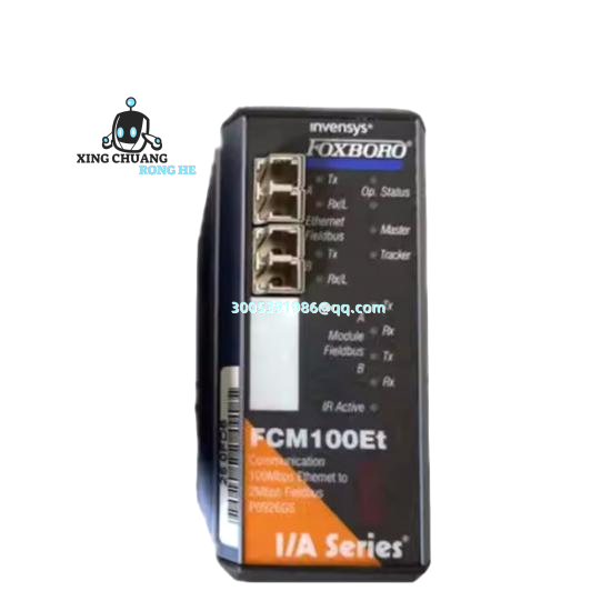 Close-up of Foxboro FCM100ET terminal connections