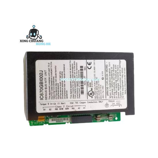 GE IC670GBI002 terminal connections