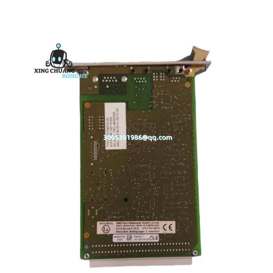 HIMA F8627 installation showing terminal blocks and status LEDs