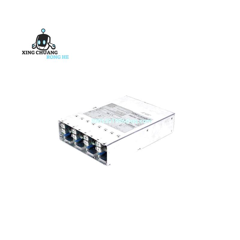 Close-up of LAMBDA LZS-A1500-3 terminal connections and heatsink