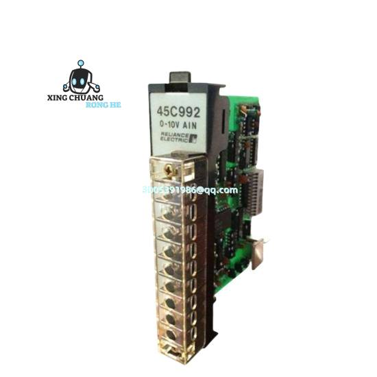 RELIANCE 45C992 mounted on industrial DIN rail