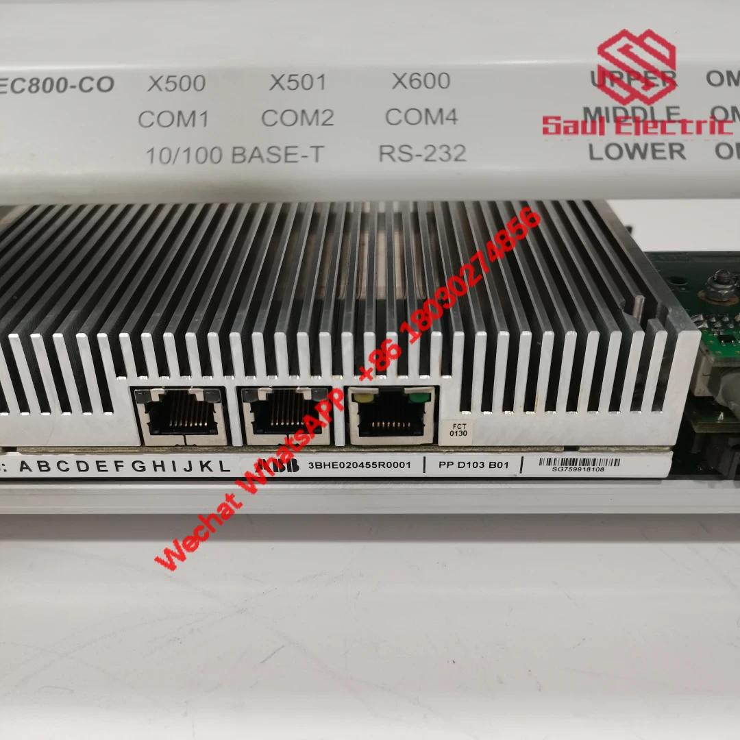 ABB 3BHE023784R1023 module in control cabinet