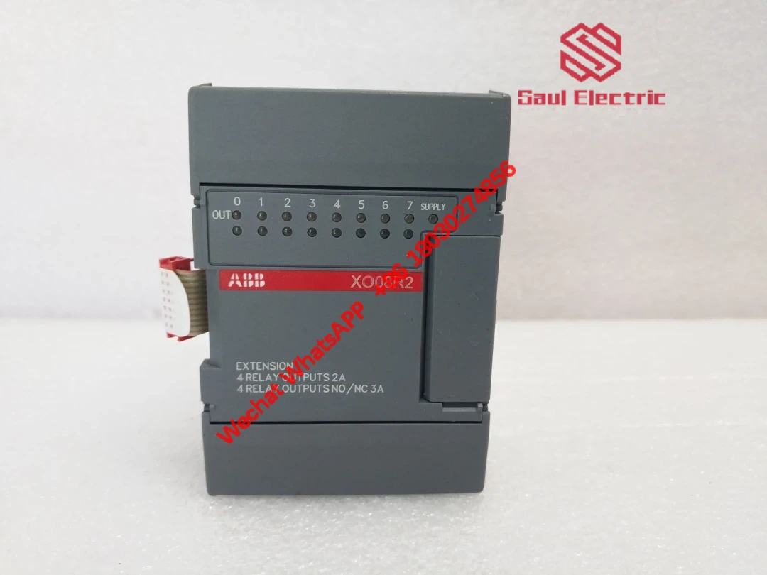 ABB XO08R2 control module front panel