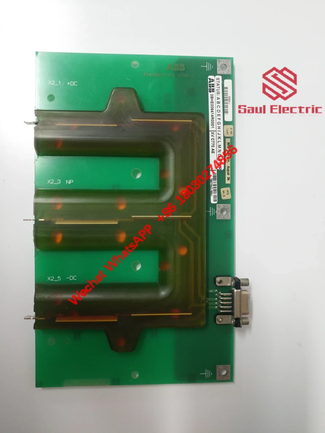 ABB XVC770AE front panel