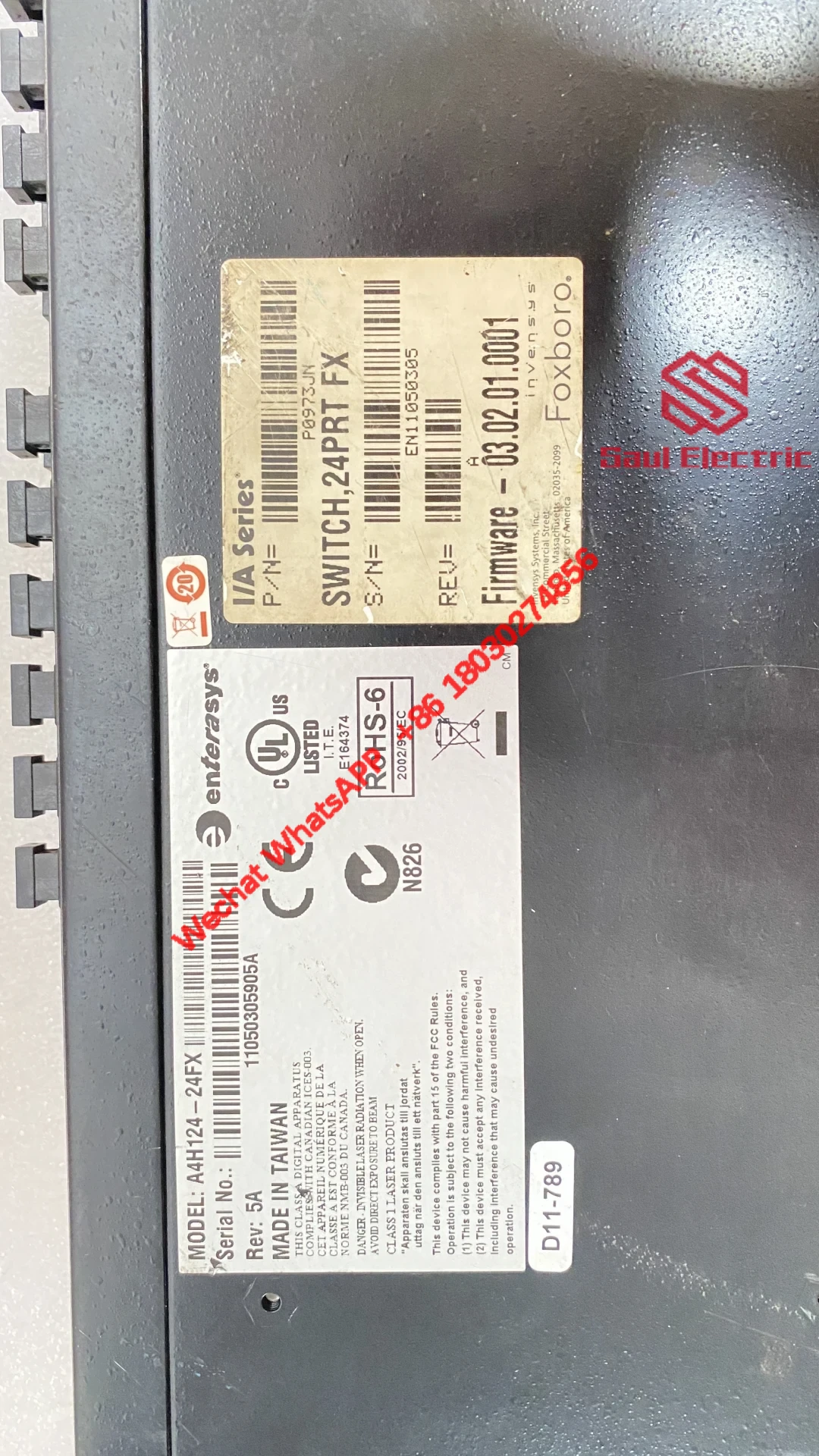 PLC module front panel