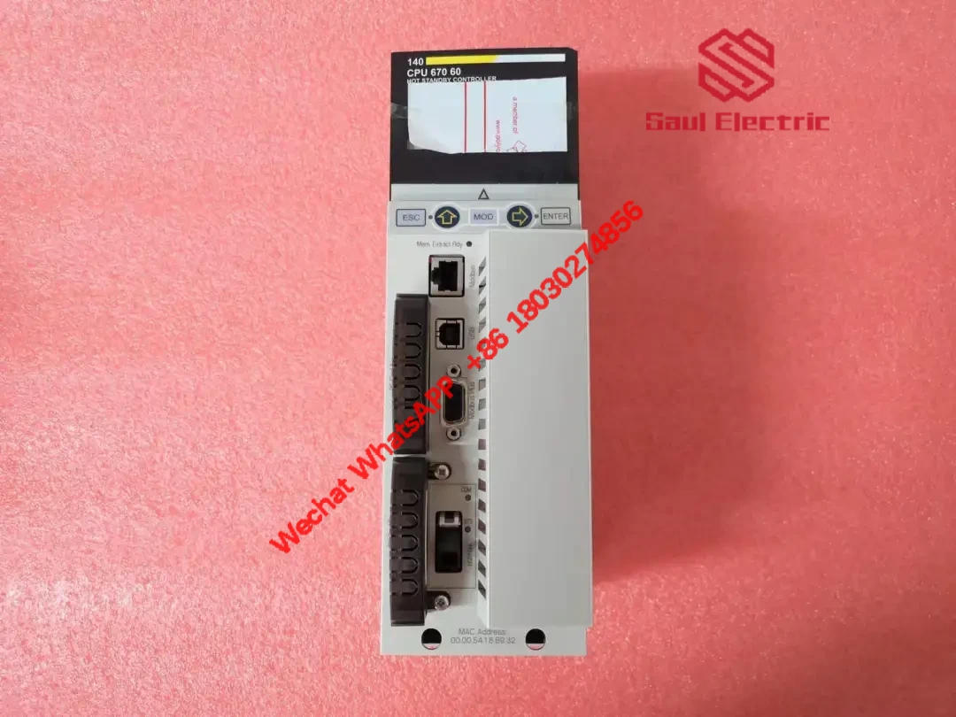 Schneider 140CPU67060 front panel