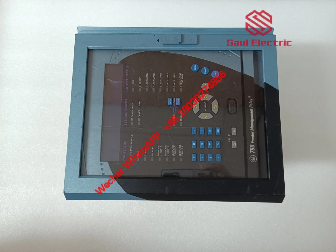 GE SR750 Control Module Front Panel