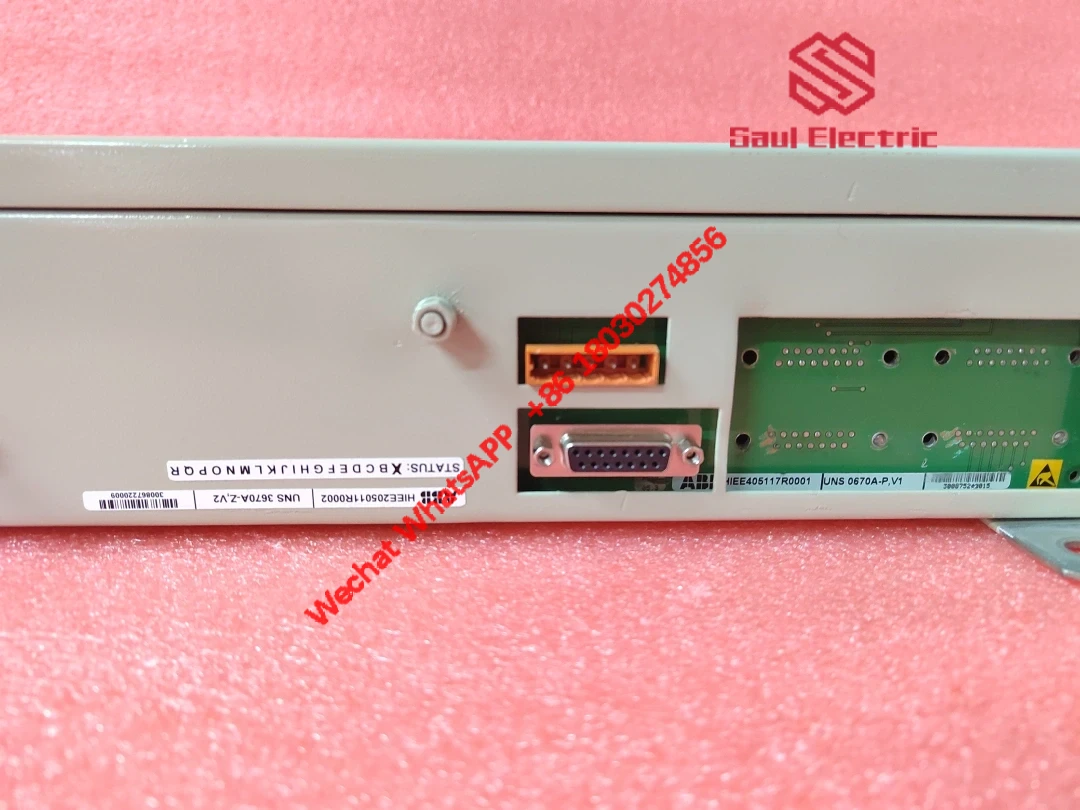 ABB UNS3670A-Z V2 front panel